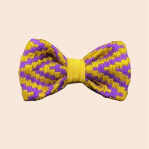 Nœud Papillon Kente Jaune et Violet - Goldy Delicacy