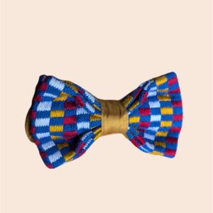 Nœud Papillon Kente Bleu, Jaune et Rouge - Harmony