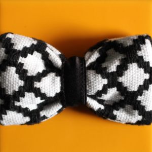 nœud papillon noir et blanc original Kentemust