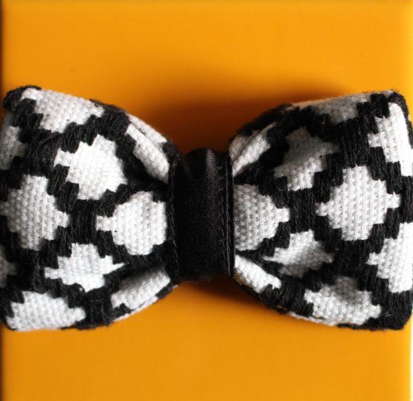 nœud papillon noir et blanc original Kentemust