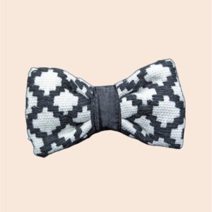 Nœud Papillon Kente Noir et Blanc - Royalty Noir