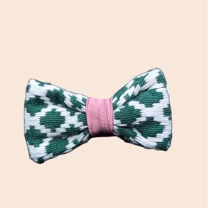 Nœud Papillon Kente Vert et Rose - Green Mood Rose