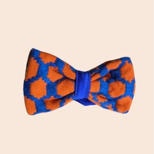 Nœud Papillon Kente Bleu et Orange – Orange Map