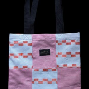 Totebag Kente Rose et Orange - Yendi