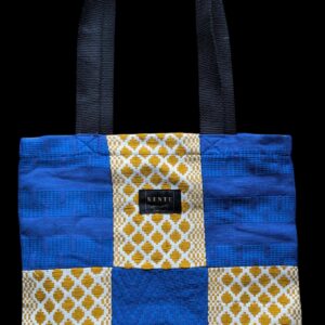 Totebag Kente Jaune et Bleu - Nsuo