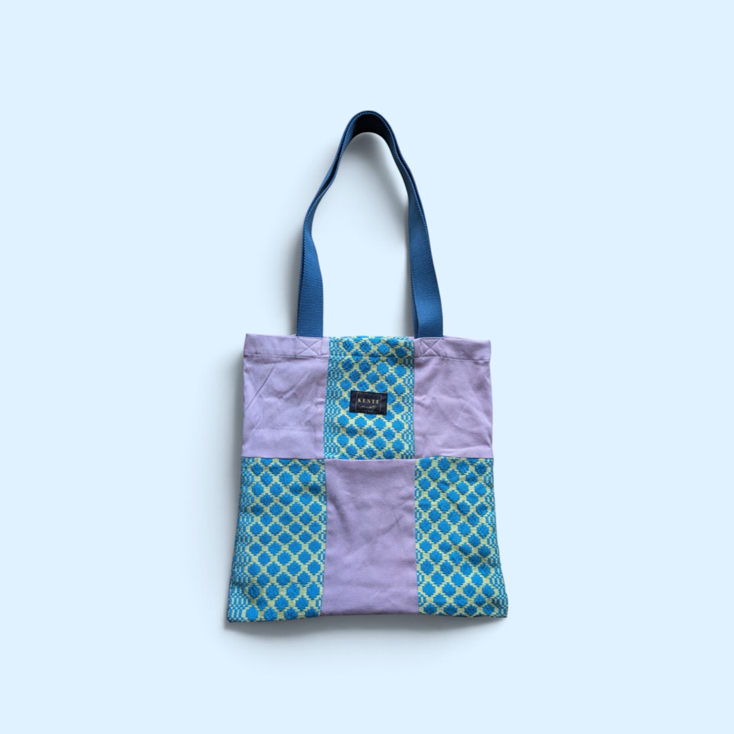 Le Pink Bag - kentemust - sac en kente et soie